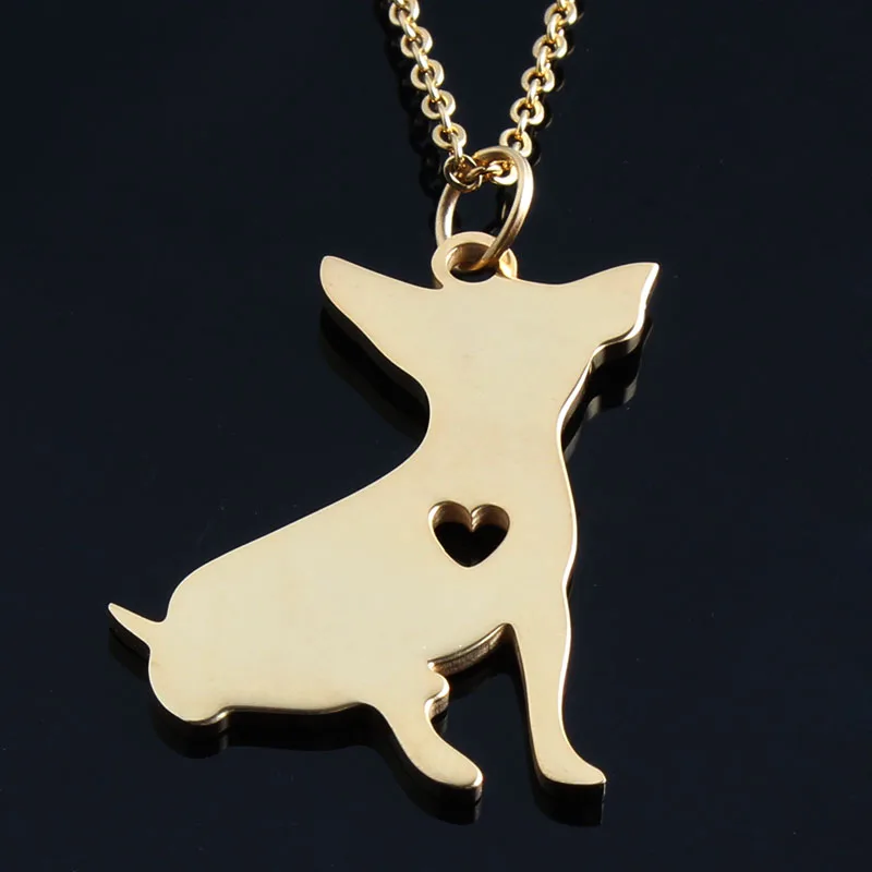 NK-000408-Silver Chihuahua Necklace (4)