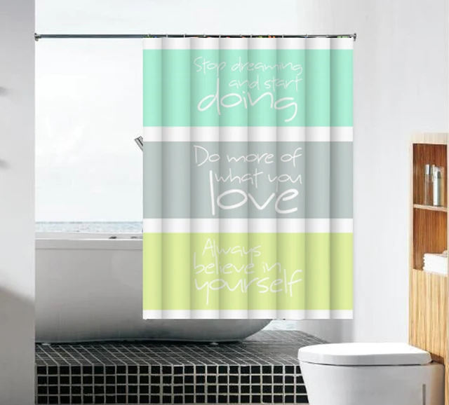 Feiqiong Mildew Resistant Anti Bacterial Polyester Shower Curtain 72x72