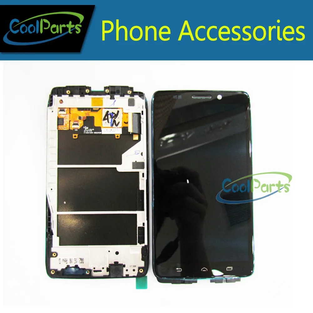 

New Replacement Part For Motorola Droid Ultra XT1080 LCD Display and Touch Screen Digitizer With Frame 1PC/Lot