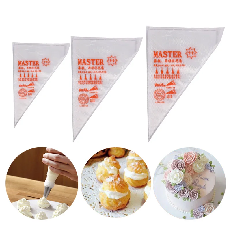 

100/200/300PCs Disposable Pastry Bag Icing Piping Cake Pastry Cupcake Decorating Fit All Size Nozzles Pastry Bags Bakeware Tools