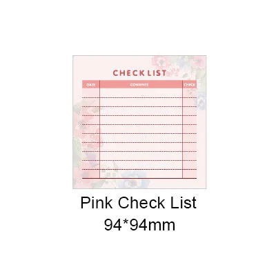Мини карман ежемесячно/еженедельно план/контрольный список блокнот Настольный для заметок pad ежедневно, чтобы сделать список - Цвет: pink Check list