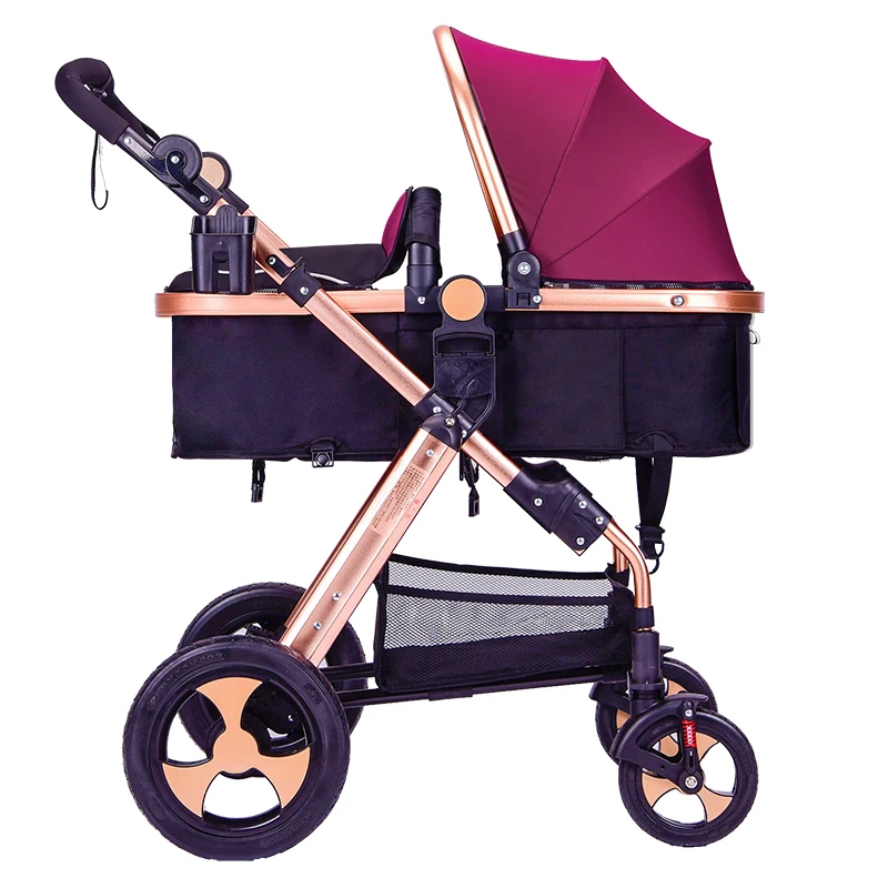 Best Price 2019 Nieuwe Model Baby Single Wandelwagen Geen Autostoel Voor 0-3 Jaar Europese Standaard Stijl Kinderwagen Rood kleur