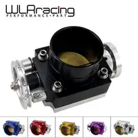 WLR レーシング-ユニバーサルスロットルボディ 80 ミリメートルスロットルボディパフォーマンスインテーク · フォールドビレットアルミハイフロー WLR6980