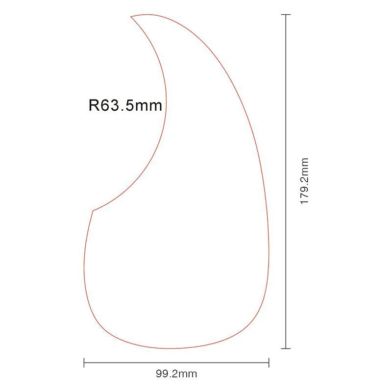 SIZE ACOUSTIC guitar pickguard