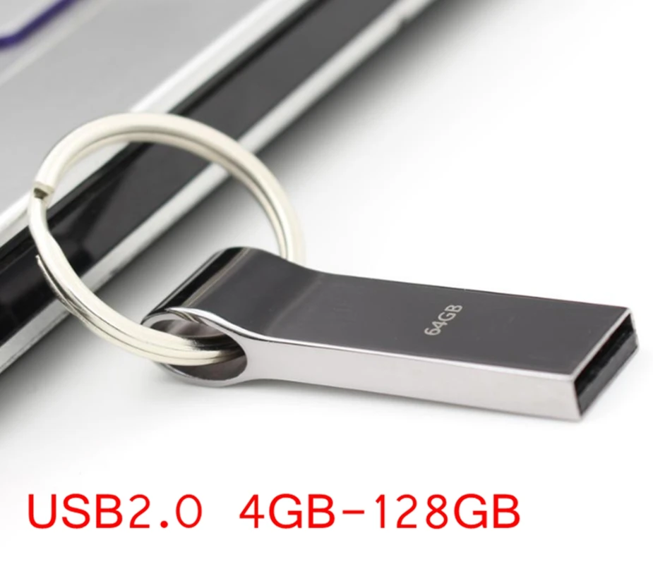 

Hot sale new usb flash drive 4GB 8GB 16GB 32GB 64GB 128GB pen drive pendrive waterproof metal silver u disk memory disk usb 2.0