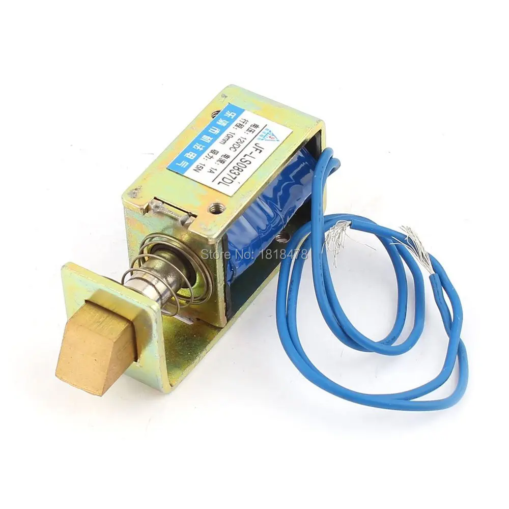 JF S0837DL DC 6V 12V 24V 1A 10mm Ход 15N сила открытая рамка тип соленоида для электрического