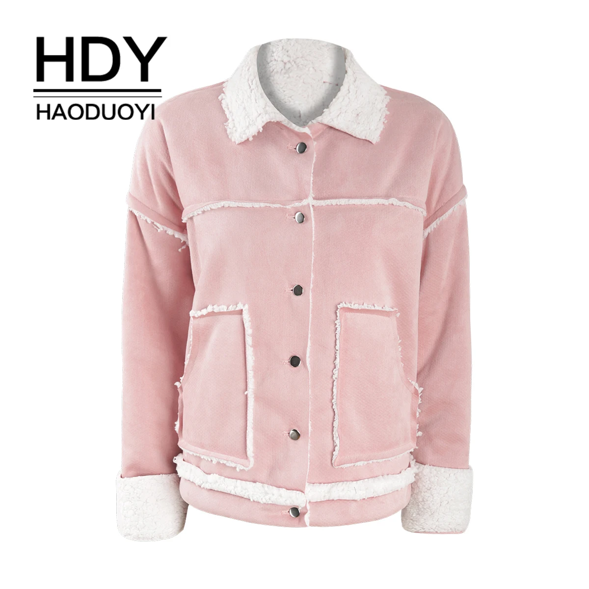 HDY Haoduoyi Autumn Winter Corduroy Basic Jacket L