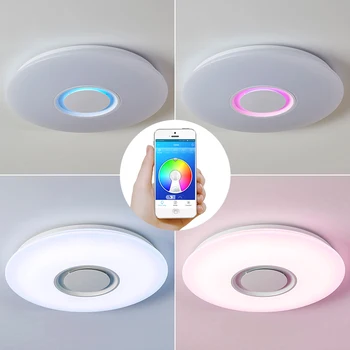 

Modern LED Ceiling Lights RGB Dimmable 24W 36W 48W APP Remote Control Bluetooth Music light Bedroom Lamps Smart Ceiling Lamp