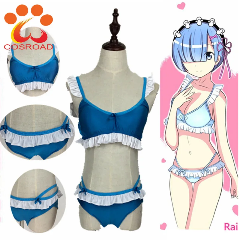 Cosroad Re zero Rem Ram парики головной убор Re: жизнь в другом мире от нуля Косплей костюмы