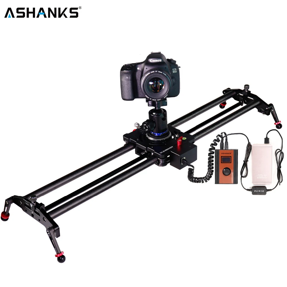 Best Price ASHANKS S2 Silent Stepper Motor Motorized Timelapse Carbon Fiber Slider for Electric Control Follow Focus Interviews Shooting