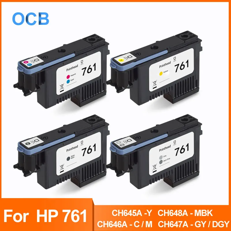 Цена Для hp 761 Печатающая головка для hp Designjet T7100 T7200 принтер CH645A Y CH646A C м CH647A GY DGY CH648A MBK печатающей головки
