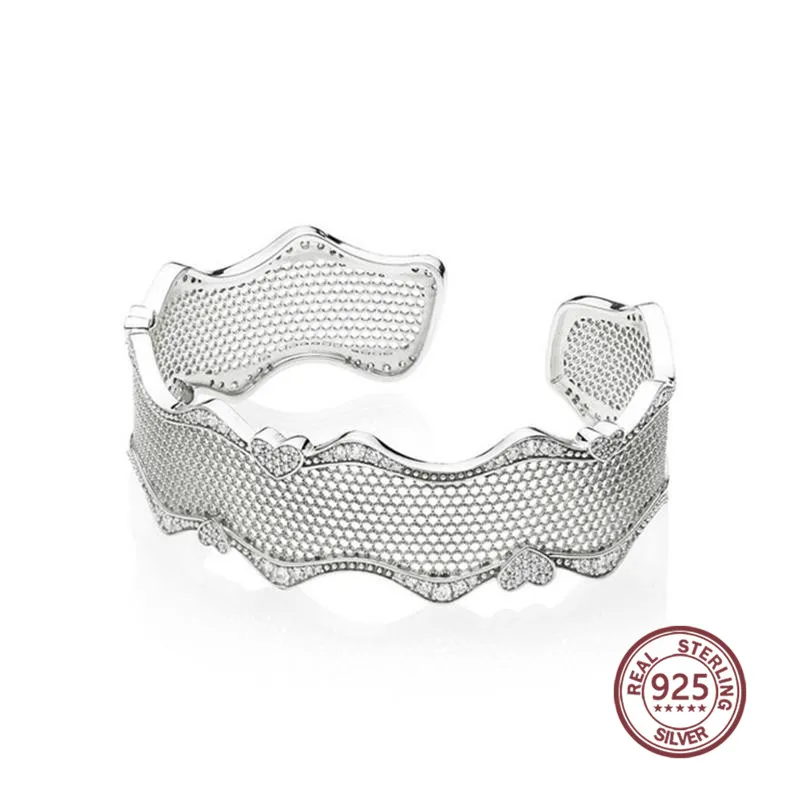 

Heart Lock Your Promise Bracelet Elegant 100% S925 Pure Silver Original Copy Fancy Fuchsia Pink & Clear CZ chain