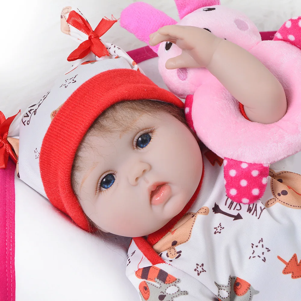 DollMai Cute Silicone Rebron Baby Dolls куклы для новорожденных 17 дюймов Реалистичная принцесса 43