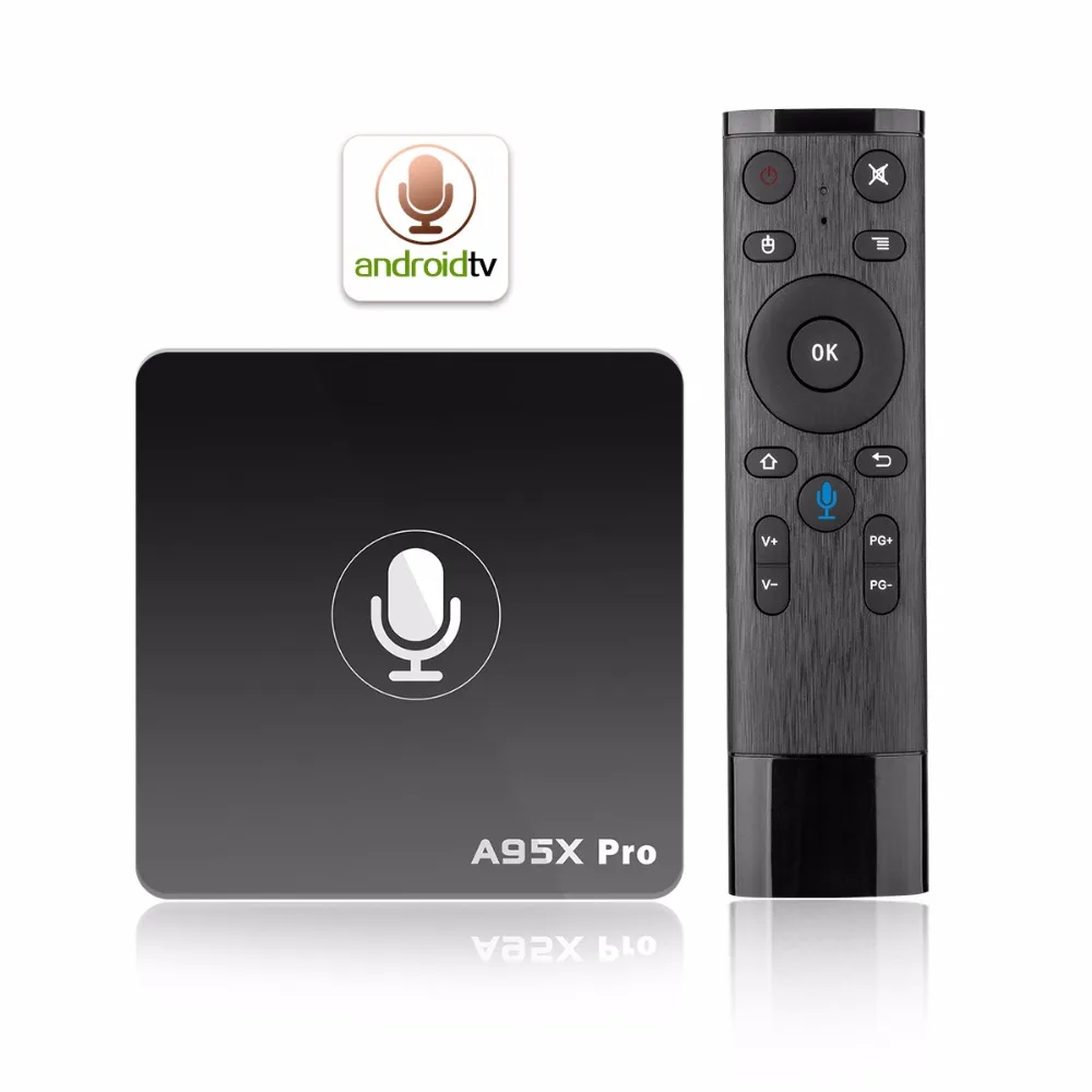 

NEW A95X Pro Android 7.1 Smart TV Box Quad Core 2GB RAM 16GB ROM 2.4G Wifi Androidtv Google OS Voice Control Smart Media Player