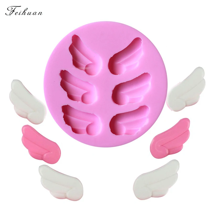 Angel Wings Silicone Mold Cake Decorating Tools Gumpaste Chocolate Fondant Candy Clay Molds Kitchen Pastry Baking Accessories | Дом и сад