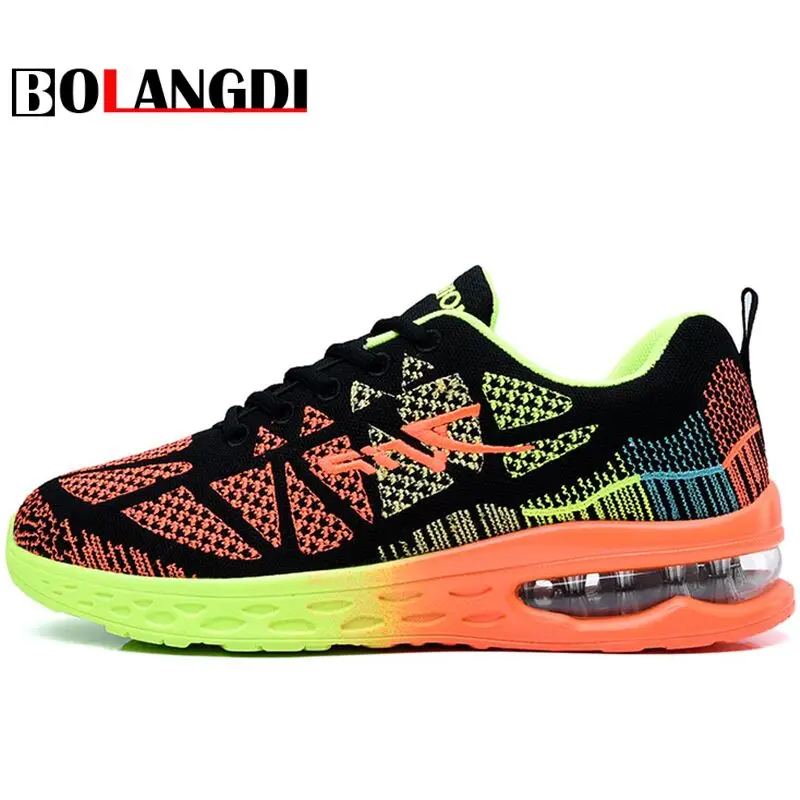 

BOLANGDI Outdoor Sports Men And Women Air Cushion Running Shoes Summer New Arrivals Breathable Cozy Brand Mens Sneakers Shoes