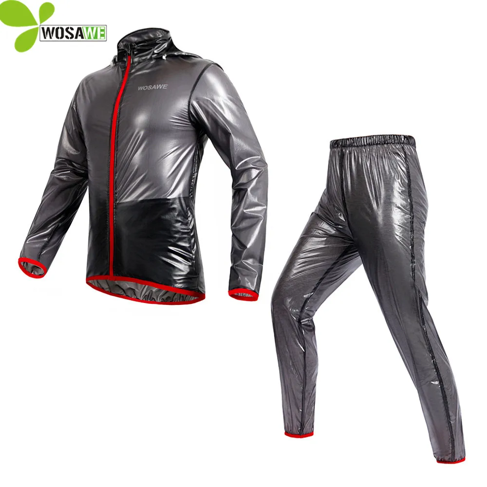 Buy WOSAWE Rain Suit Rainproof Cycling Jackets Set Men