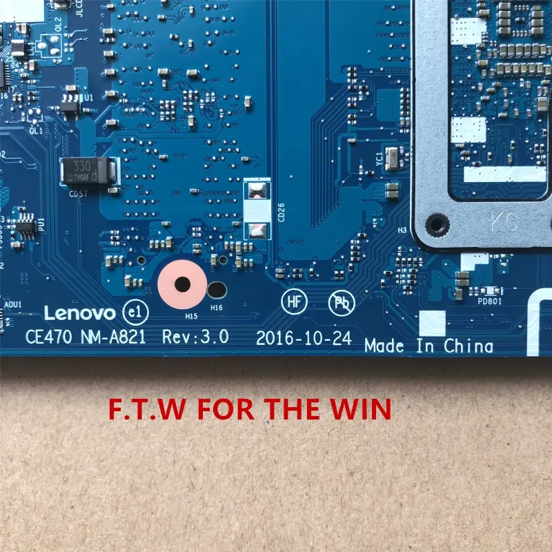 MB para lenovo ThinkPad E470 E470C Материнская плата ноутбука CE470 NM-A821 I7-7500U NVIDIA Geforce 920MX probado