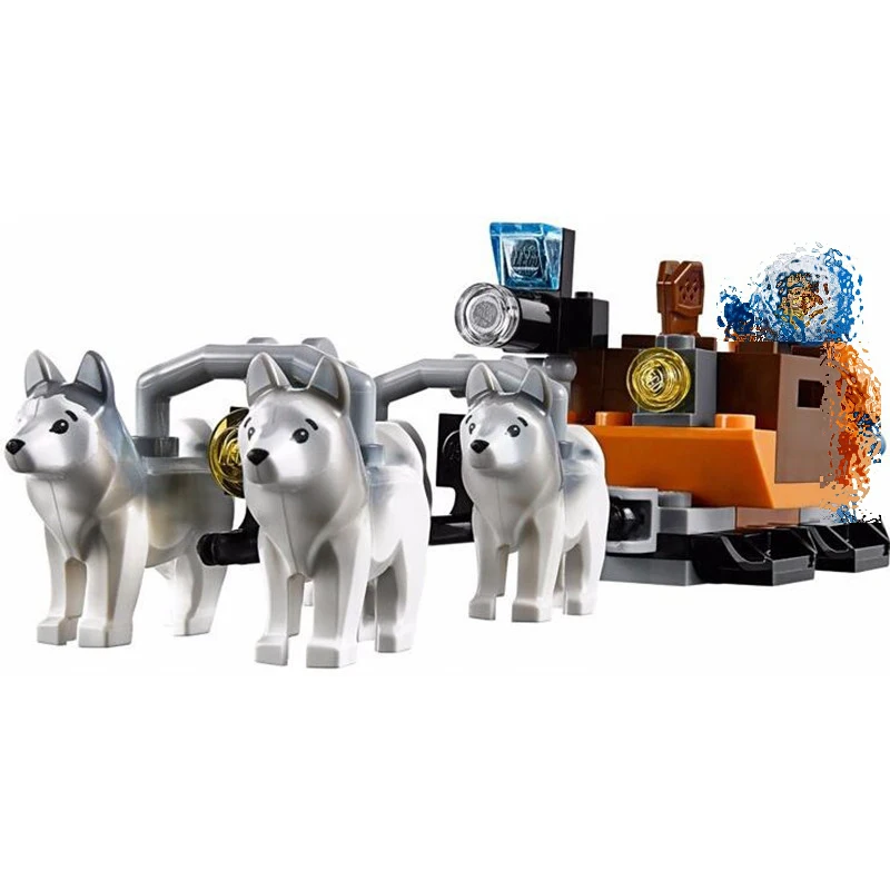 Bela 10439 Arctic Helicrane CITY Set вертолет Хаски модель строительные блоки 273 шт