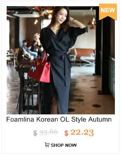 Foamlina корейское OL стильное осеннее сексуальное платье для женщин, v-образный вырез, длинный рукав, с поясом, с разрезом спереди, повседневное, для работы, офиса, платье-карандаш