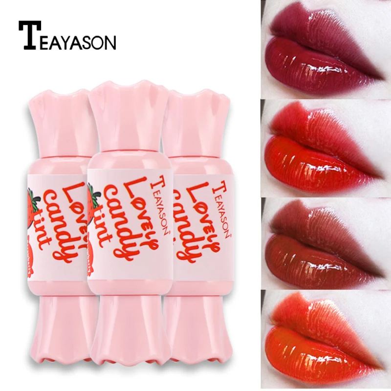 

Candy Colors Lip Gloss Super Candy Shape Waterproof Long Lasting Makeup Liquid Lipstick Sweet Red Lip Tint Sweet Lip Gloss TSLM1