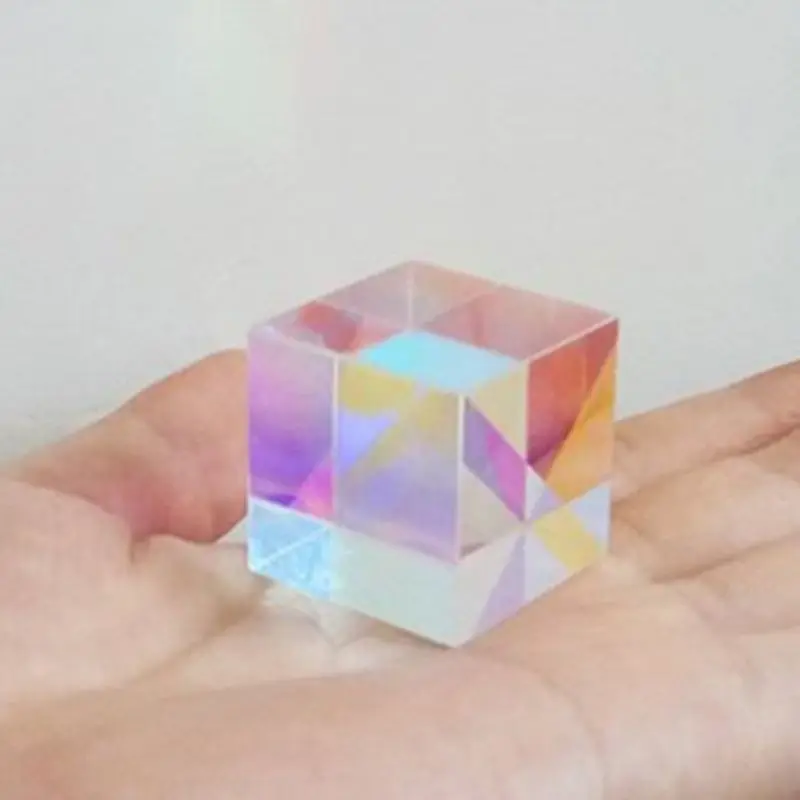 Красочный комбинированный сплиттер крест дихроический куб RGB Призма Оптическое стекло треугольная призма для обучения светильник физика спектра 20 м