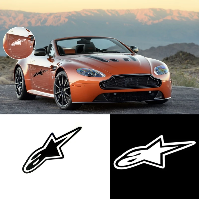 

Alpine Stars Motorcycle Car Sticker Car Decoration Custom Fashion Accessories Body Sticker Car Window Wall Stickers 18 * 7.6 CM