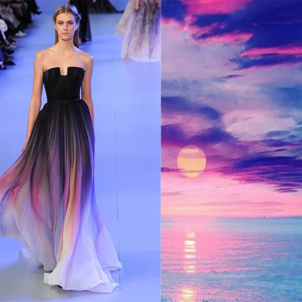 gowns with chiffon materials