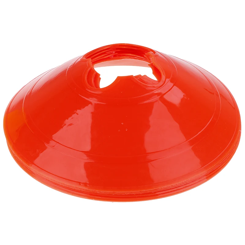 Профессиональный 10 шт. фитнес футбол крест тренировочный трек дисковые конусы Спортивная Безопасность Оборудование знак - Цвет: orange