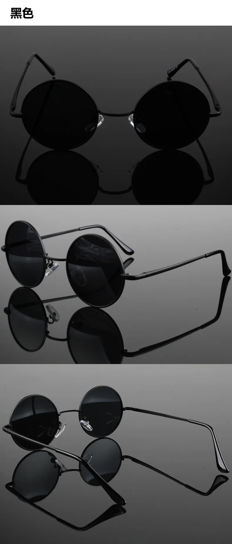JAXIN, Ретро стиль, поляризационные круглые солнцезащитные очки, мужские, черные, классические, солнцезащитные очки, женские, фирменный дизайн, для путешествий, металлическая оправа, очки, UV400 okulary