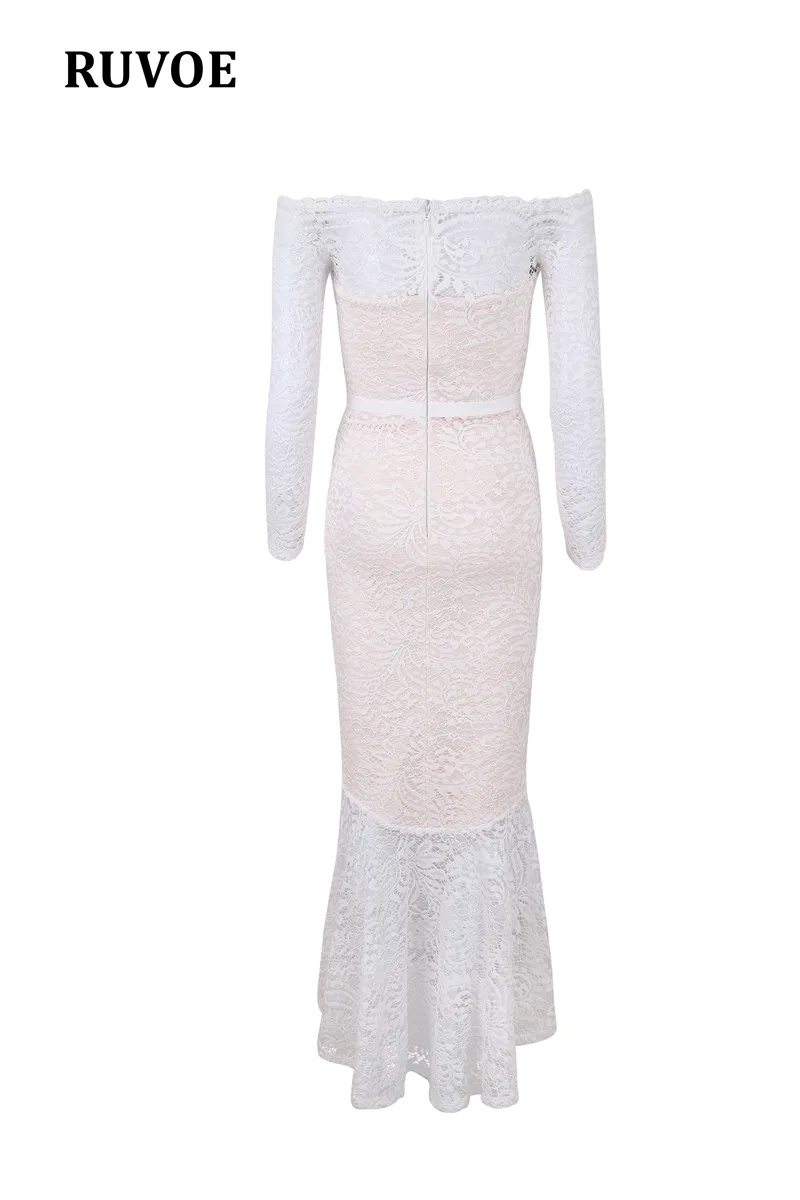 De Invierno 016 Fiesta Fashoin Lz Larga Slash Vestido Sexy Masajeadores Maxi Elegante Rosado Manga Encaje Mujeres Fishtail Vendaje Cuello qnTYSrwq6