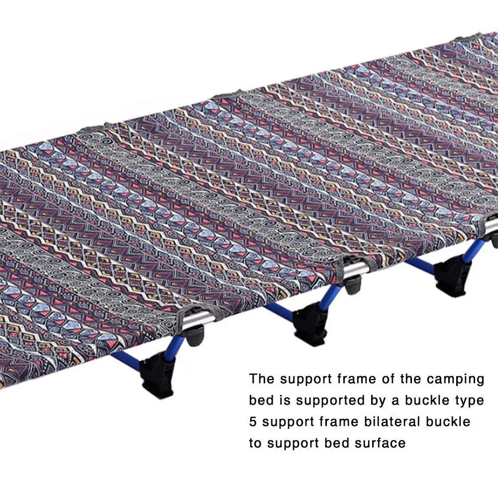 Портативная кемпинговая кроватка складная кровать для отдыха на открытом воздухе алюминиевый сплав ланч-брейк пляжный лагерь кровать сумка для хранения кемпинг походные брейки