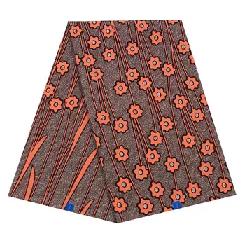 

Excellent Pattern 100% Cotton Ankara African Printing Wax Fabric Hot Sale Real Cloth Fabric Wax Sewing Material for Dress 6yards