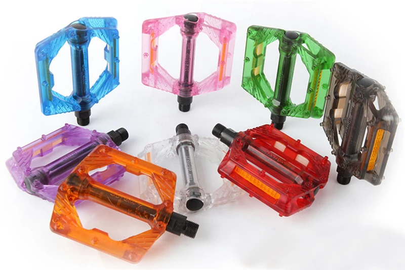 

Wellgo Ultra-Light Bicycle Pedals MTB Mountain Bike Pedal Road Cycling bike Transparent pedal B223P
