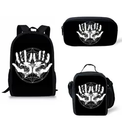 Специализированный образ черный тьма череп печати школьные сумки для мальчиков школьные рюкзаки плечо Bagpack детей Bookbag сумка