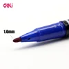 Deli 12pcs colored dual tip 0.5/1 mm fast dry permanent sign marker pens for fabric metal quality fineliner for drawing ► Photo 3/6