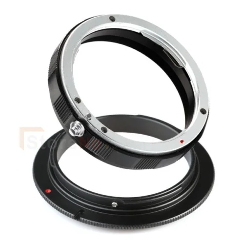

2 в 1 защитное кольцо для заднего объектива 58 мм обратное макрокольцо адаптер для крепления EF