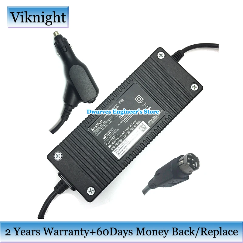 Original Resmed 24V 2.71A 65W DC Adapter Charger IP22 For Car Resmed