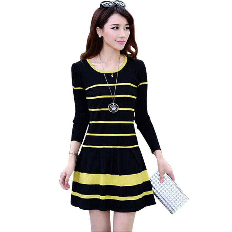 long yellow cotton cardigan sweater shirt dress