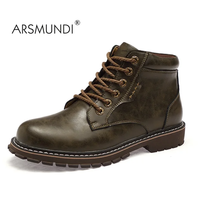 ARSMUNDI 2017 Men Boots ML K0606 Genuine Leather Lace Up ARSMUNDI 2017 Men Boots ML K0606 Genuine Leather Lace Up
