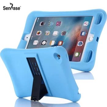 

Case For Apple iPad mini 4 mini4 A1538 A1550 Kids Safe Shockproof Soft Silicon Stand Full Body Tablet Protection Cover