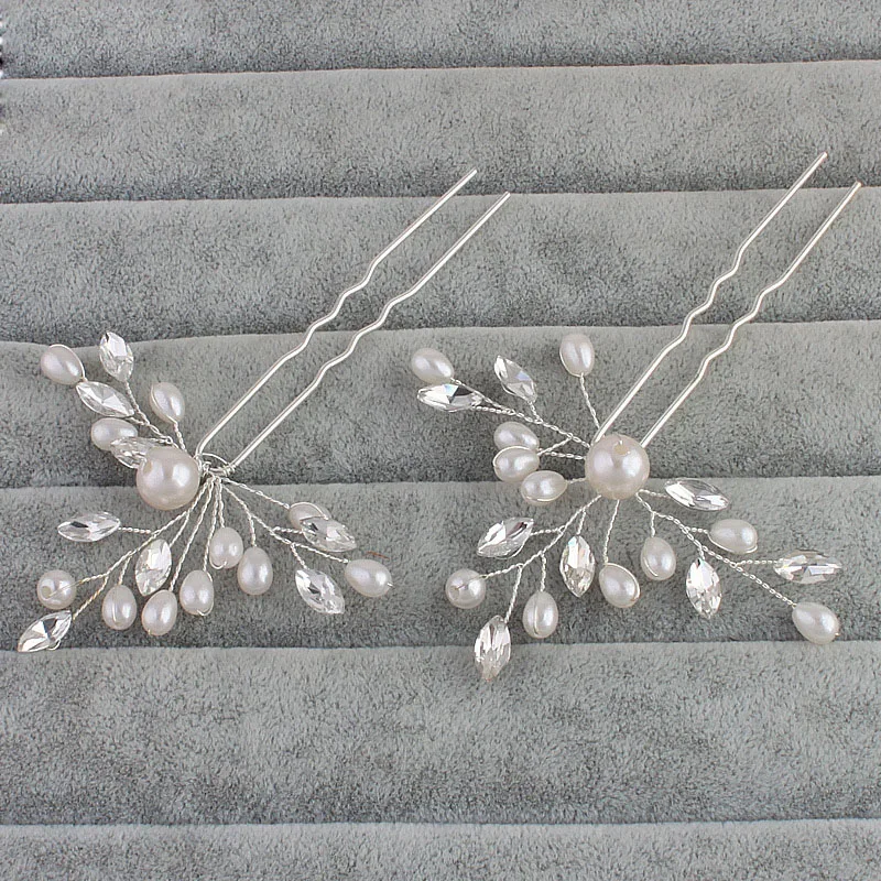 Заколка для волос с жемчугом и кристаллами в винтажном стиле|wedding hair pins|hair pinswedding |