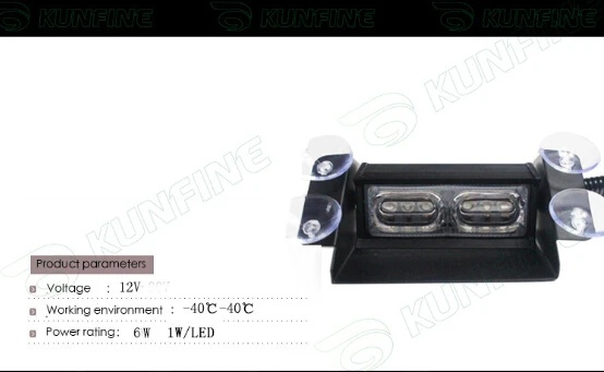 Автомобильный светодиодный стробоскопы Фонарик светодиодный сигнал светофора 6*1 Вт Высокое качество светодиодный свет KF-L3140
