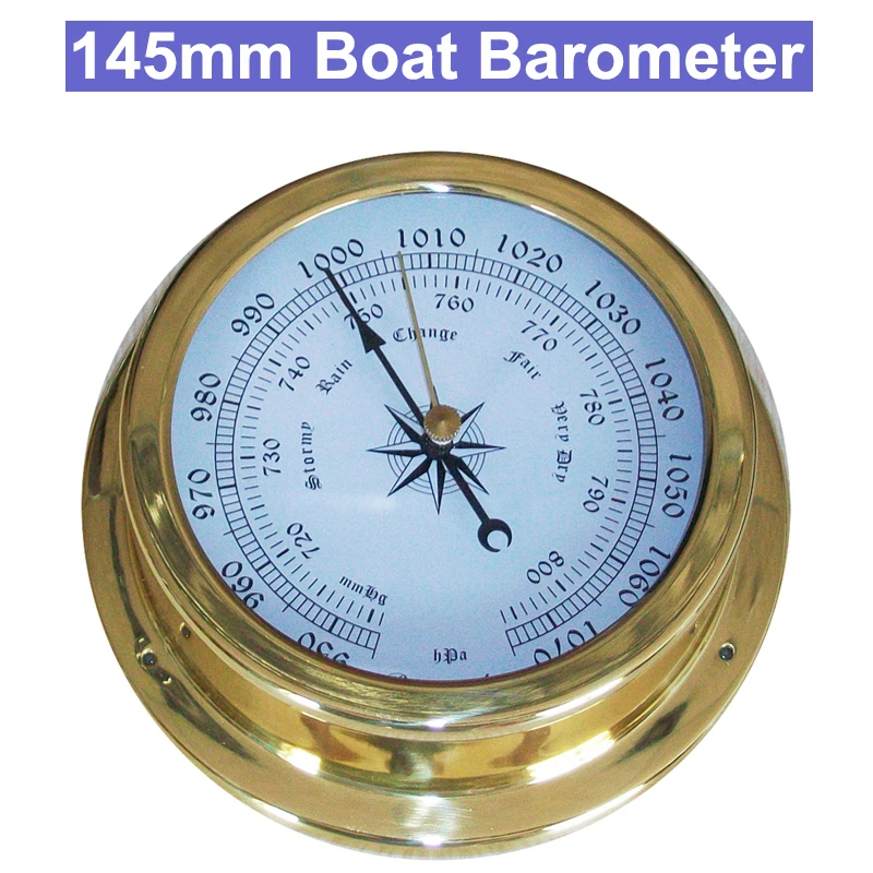 Buy B9145 145mm Brass Case Boat Weather Station