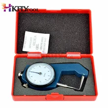 Pied à coulisse dentaire avec montre en métal, jauge d'épaisseur 0-10mm, mesure d'épaisseur, équipement dentaire de laboratoire dentaire