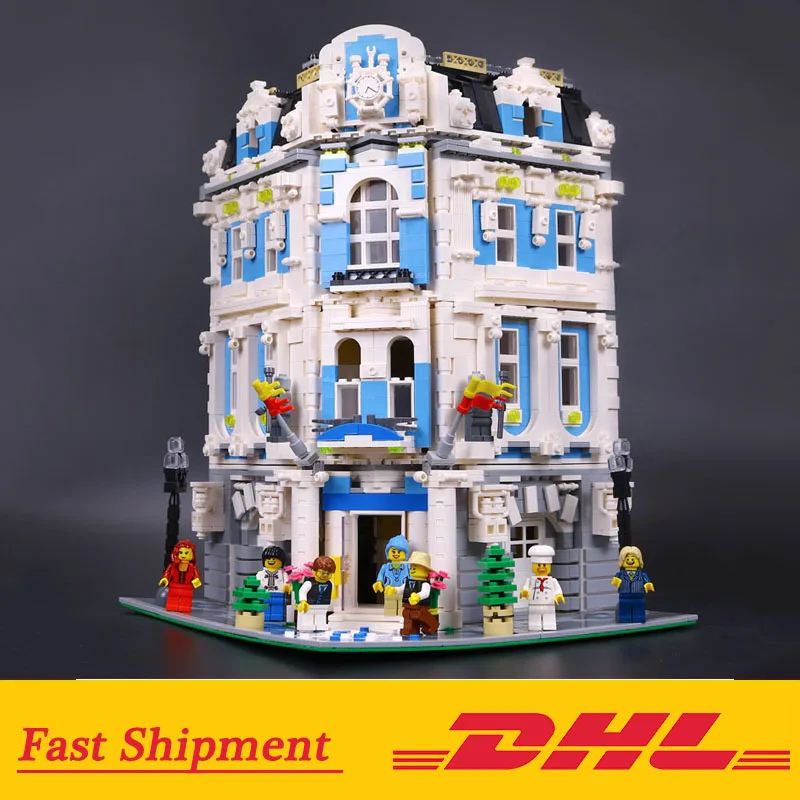 DHL the 15018 Sunshine Hotel Building Blocks Toys compatible Le going