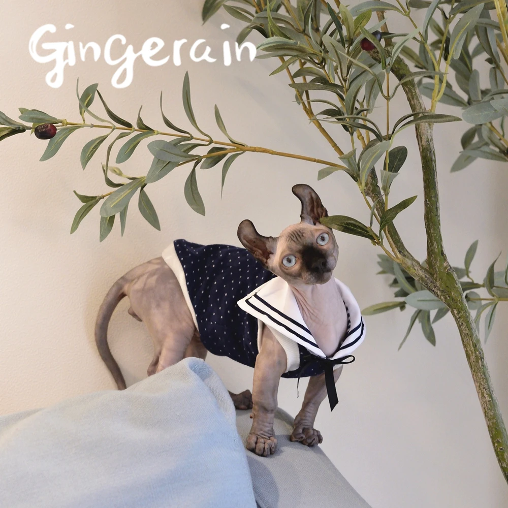 

Gingerain Cute Cat Clothes Pet Clothing for Cat Fashion Pet Jacket Printed Vest Costume Cat Clothing C25