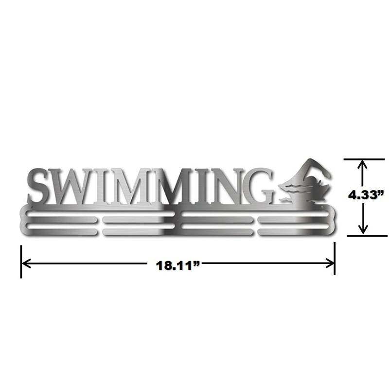 DDJOPH медаль для плавания вешалка медаль держатель Вешалка для спортивных медалей для плавания 46 см L держать 36+ медали