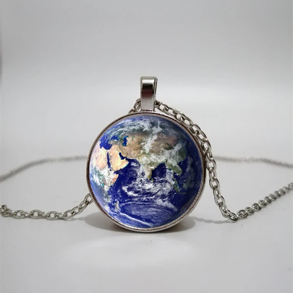 

Earth Necklace,Universe Jewelry,Universe Necklace, Necklaces Pendants Vintage,Glass Dome Pendant Necklace,Gaia Planet Pendant