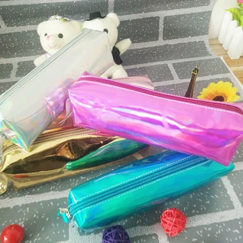 

1 Pcs Lovely Dream Magic Cool Pencil Case Super Shiny PU Laser Pencils Bags High Quality Stationery Pouch Office School Supplies